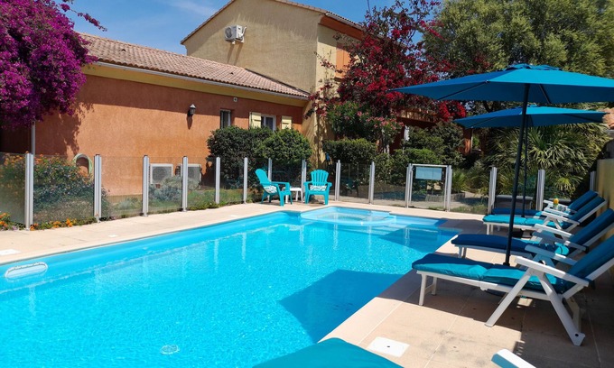 Ventiseri Casa | MINI VILLA 60m² con piscina - 2 dormitorios - aire acondicionado - terraza - playa 5 minutos