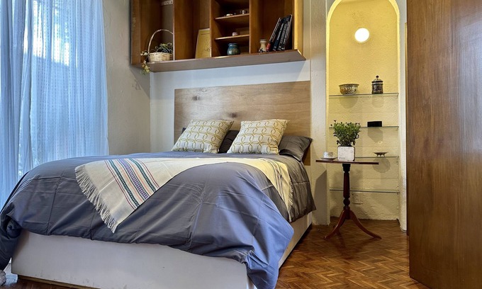 San Jerónimo Lídice Apartamento | Miniloft introspective-jardín-privacidad-Sur CDMX