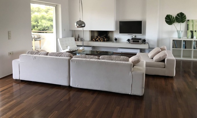 Alimos Apartamento | Apartamento minimalista en la riviera de Atenas