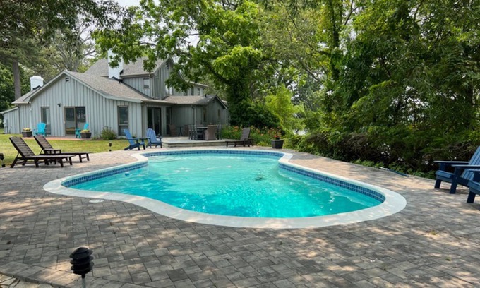 Easton Casa | Minutes from Downtown Easton and St. Michaels | Pool | Private Dock