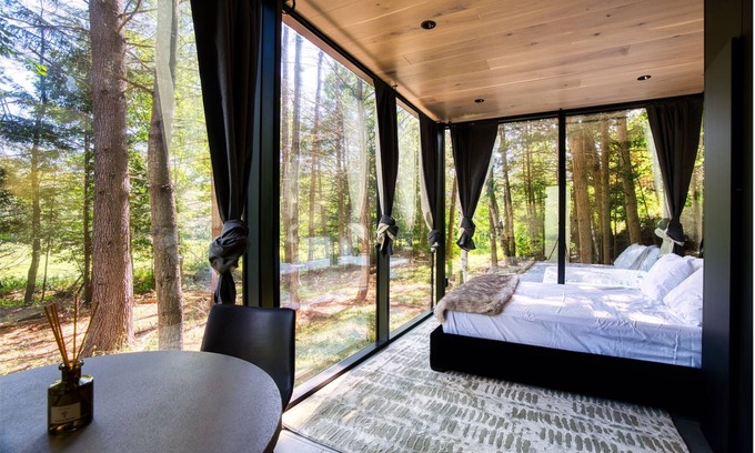 Windham Cabina | MIRROR CABIN IN THE FOREST WITH HOT TUB
