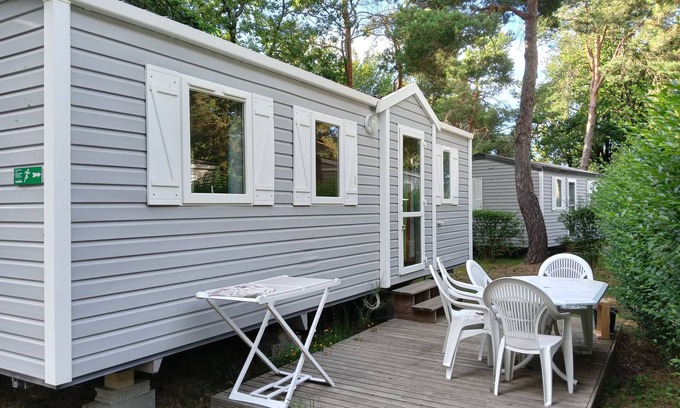 La Boissiere-de-Montaigu Apartamento | Mobil Home-Unidad-Familiar-Baño Privado-Terraza