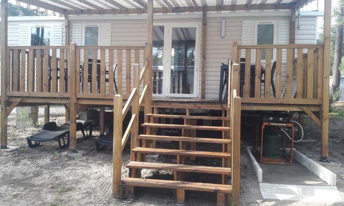 Saint-Julien-en-Born Casa | Mobil-home Camping Les Dunes De Contis