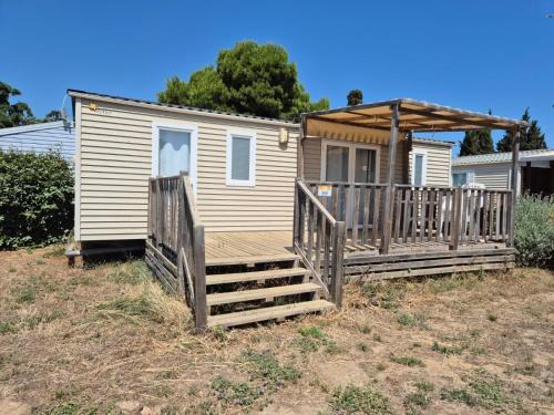 Port-la-Nouvelle Chalet De Esquí | Mobile Home climatisé 2 chambres Camping NOVELA
