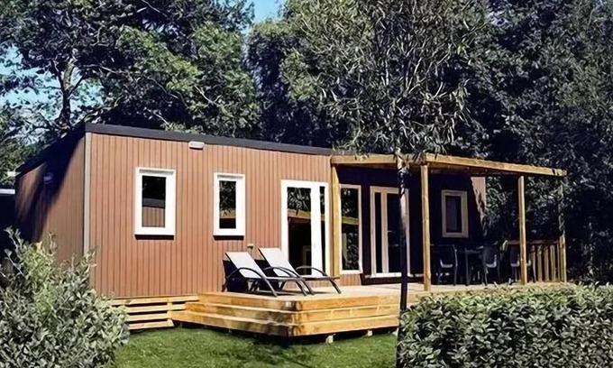 Vitrac Casa | Mobile home Einfache Terrasse