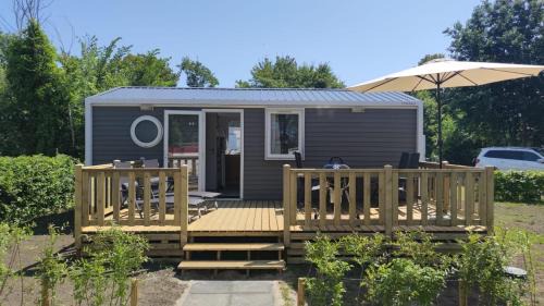 Lauwersoog Apartamento | MOBILHEIM HERZ LAUWERSOOG - Chalet Robbengat