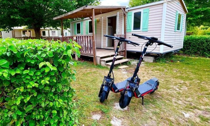Ivry-la-Bataille Casa | Mobilhome 3 bedrooms 6 pers TV WIFI plot close to entertainment + 2 scooters