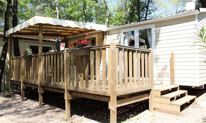 Saint-Paul-en-Foret Casa | Mobilhome Comfort 29m2 - 2 Erwachsene und 3 Kinder mit Klimaanlage 5 Personen