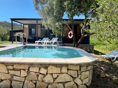 Tkon Casa | Mobilhome-Kroatien DELUXE Mobilhome & privatem Meerwasserpool Insel Pašman