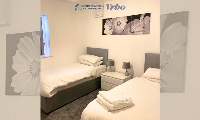 St Helens Apartamento | Modern 1 Bedroom Flat in St Helens – Ideal for Relocation or Work Trips