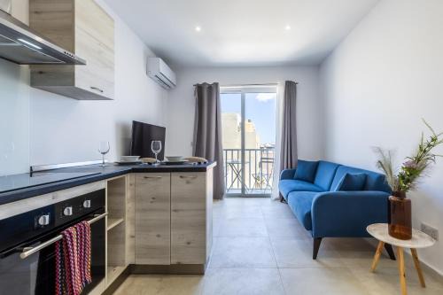 San Gwann Apartamento | Modern 1 Bedroom for family with sofa bed - By Solea
