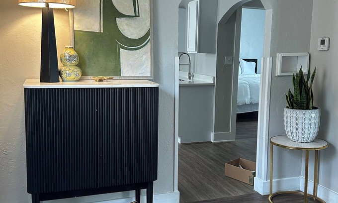 Clinton Casa | Modern 1-Bedroom Retreat Just Steps from Historic Route 66 with new appliances.