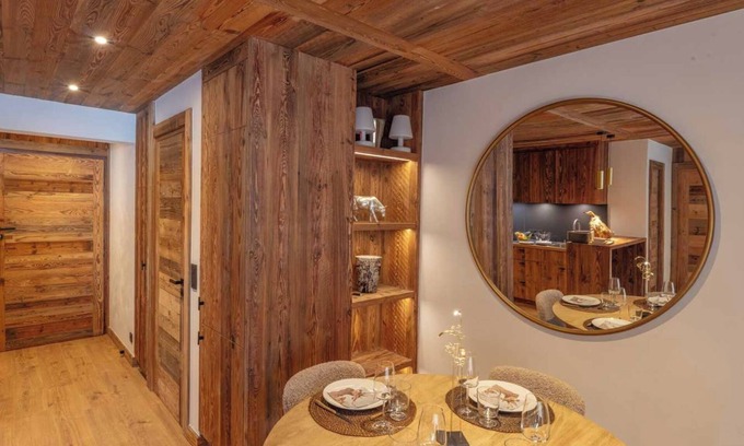 Megeve Apartamento | Apartamento moderno en Megeve, cerca de remontes
