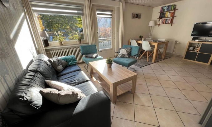 Silbach Apartamento | Apartamento moderno para 5 personas en el campo.