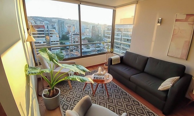 Vina del Mar Apartamento | Moderno dpto. en el mejor sector de Viña del Mar con piscina climatizada