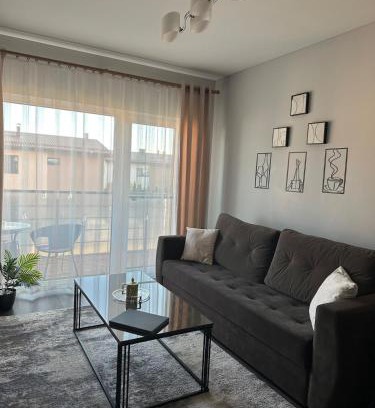 Darsuniskis Apartamento | Modern apartment with balcony