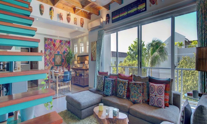 Punta Cana Village Apartamento | Modern & Artsy 3rd-Floor Penthouse w 600sqft Rooftop Terrace, Sleeps 6