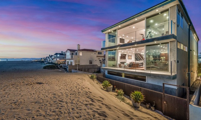 Silver Strand Casa | Contemporáneo frente al mar playa de hilo plateado Playa de Silver Strand