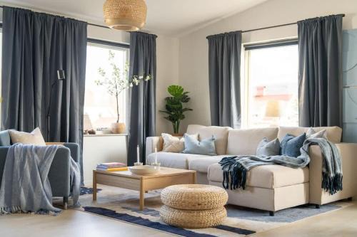 Bastad Casa | Modern Beachy Home with Terrace Charm First Floor