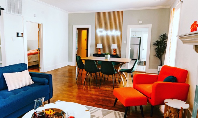 Heights Casa | Modern Boho Bungalow with Great Walkability to Charm Heights Strip!