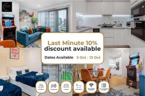 Birmingham City Centre Apartamento | Modern City Centre Apartment 2 Bedroom 2 Bath Sleeps 6, Netflix And WiFi