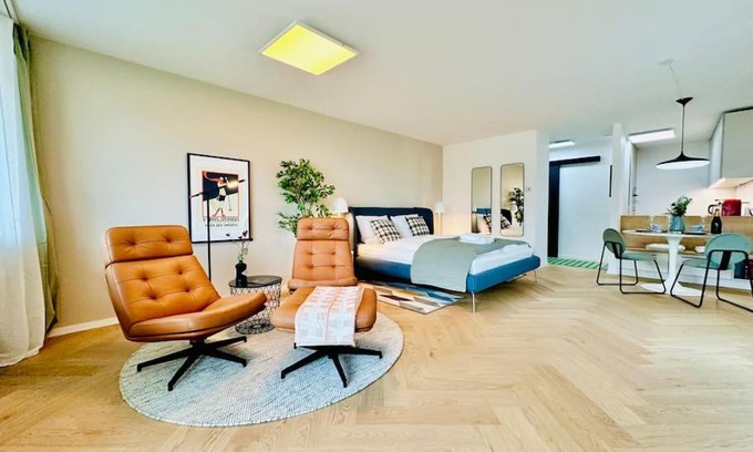 Oerlikon Apartamento | Modern City Studio with Balcony