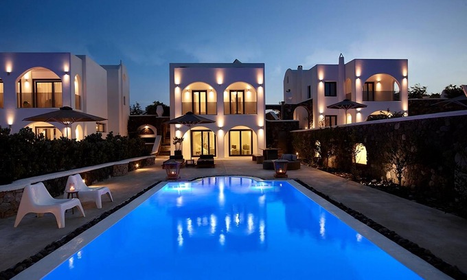 Exo Gialos Villa | Modern & Comfortable Santorini Villa | 3 Bedrooms | Villa Aqua | Private Pool & Beautiful Outdoor Space | Exo Gialos