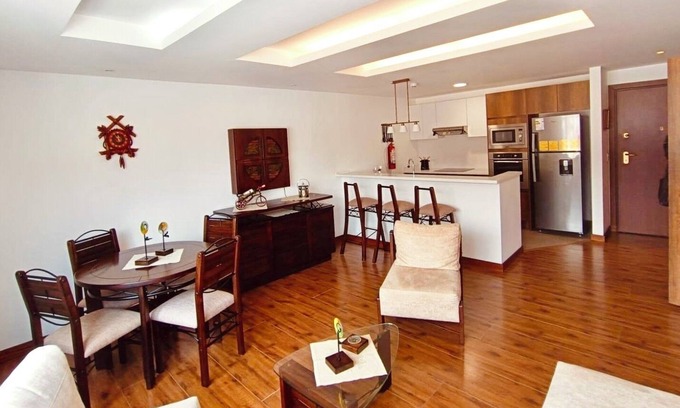 Distrito Financiero Apartamento | Modern & Cozy Suite w/ parking and laundry, Parque La Carolina.