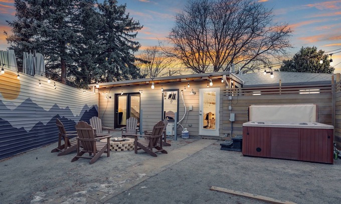 Berkley Casa | Modern Denver Getaway: Hot Tub, Fire Pit, King Bed