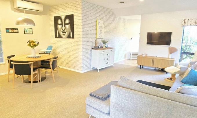 Clive Casa | Modern Family Oasis in Clive Spacious fully furnished 3 bdrm home w/ AC.