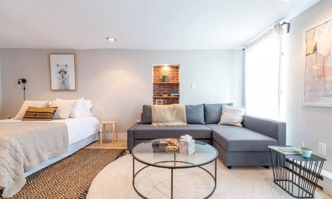 The Heights Apartamento | The Leonard - Estudio de lujo, estacionamiento, 30 minutos a Nueva York