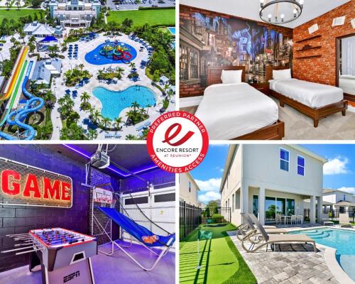 West Kissimmee Casa | Modern Home Near Disney With Private Pool, Media, Game & Themed Rooms With Waterpark & Resort Access At Encore Resorts Reunion - 384Sf