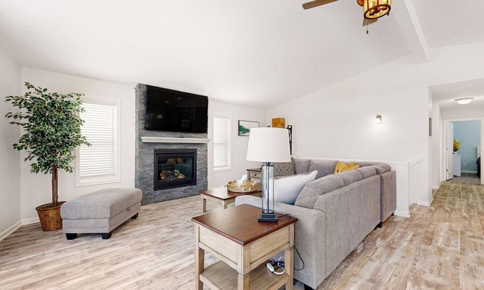 Rome Casa | Modern home with foosball, fireplace, & grill - near Sand Valley Golf Course