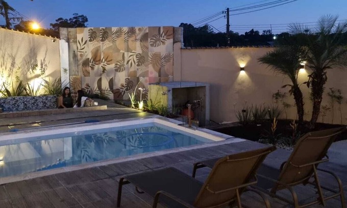 Suzano Casa | Modern house with leisure items! 5 min from Blue Beach Thermas Park