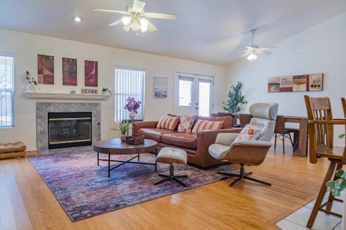 Chandler Casa | Modern House with Office Cornhole Near Freeways