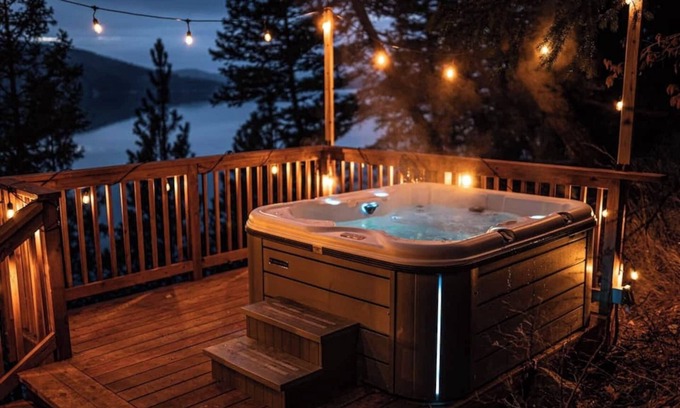 Whitefish Casa | Modern Lake House w/ Hot Tub and Dock