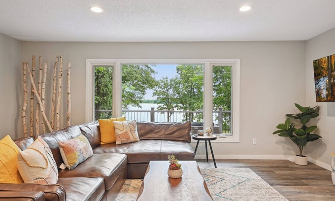 Deerwood Cabina | Modern Lakefront Home with Game Room and Large Deck!
