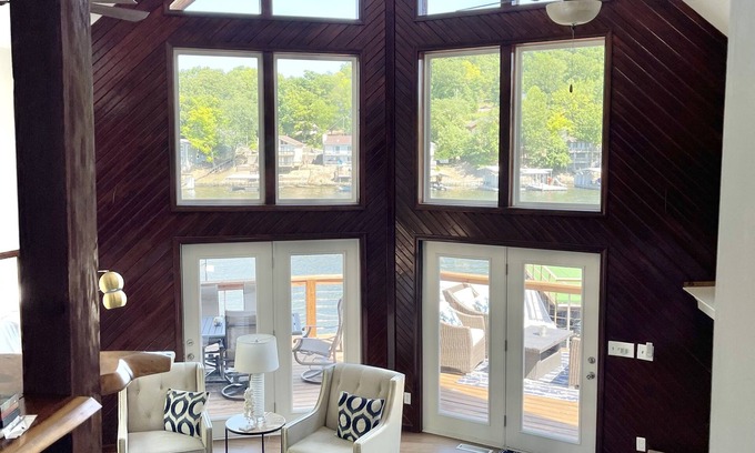 Gravois Mills Casa | Modern Lakefront Escape with Chic Interior Design and Private & Spacious in Dock