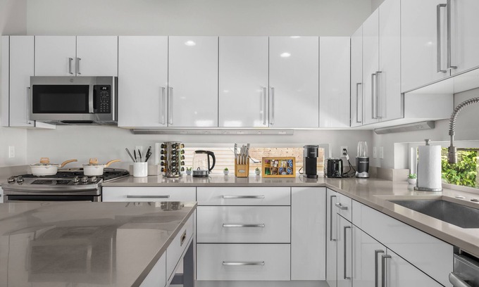 Ballard Casa | Modern Luxury Home with EV Garage, Office, Bike & Balcony! WFH, Family+