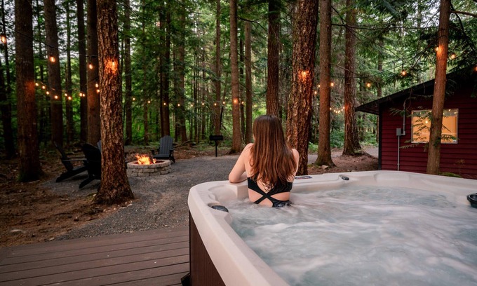 Peaceful Valley Cabina | Modern Mt. Baker Cabin With NEW Private Hot Tub
