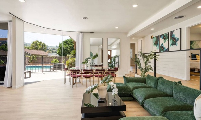 Walnut Valley Casa | Modern pool home + 13 mi from Disney + sleeps 12