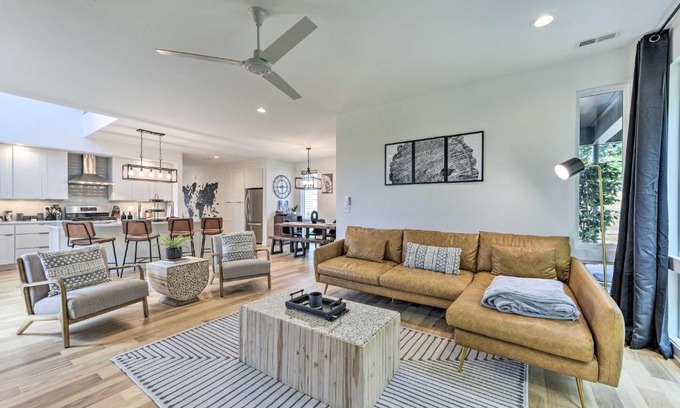 Downtown Casa | Modern Raleigh Home with Patio about 2 Mi to Downtown!