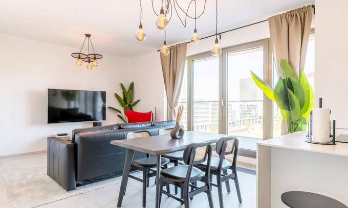 Sanem Apartamento | Modern Stay: Balcony, Queen Bed, Near Suessem