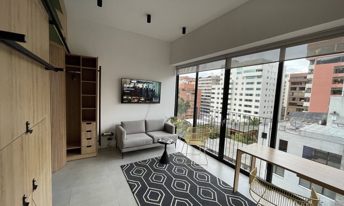 Distrito Financiero Apartamento | Modern studio with parking - Murphy bed
