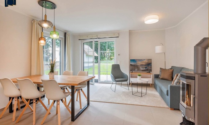 Zirchow Casa | Modern vacation oasis in a fishing village with garden, sauna & plenty of space for the family