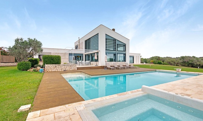 Es Canutells Villa | Moderna villa "Forma Nou" con vistas al mar y piscina