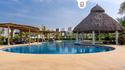 Área del bulevar Barra Vieja Villa | Modern Villa Private Beach Dreams Diamante