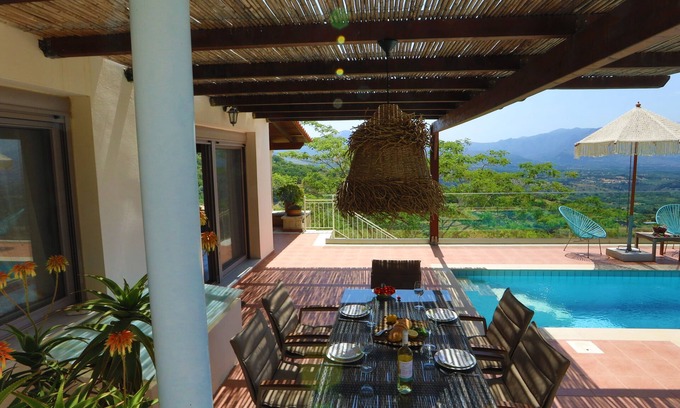 Monopari Villa | Precios de última hora en julio, villa de lujo con impresionantes vistas cerca de Rethymnon