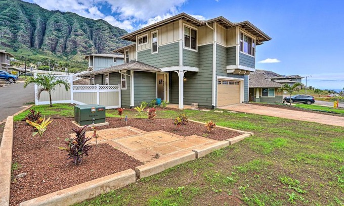 Makaha Valley Casa | Modern Waianae Home with Mountain and Valley View