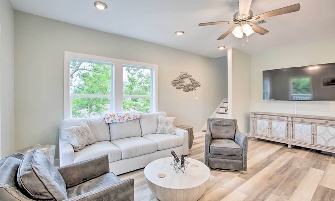 Waveland Casa | Modern Waveland Home w/ Deck, Walk to Beach!